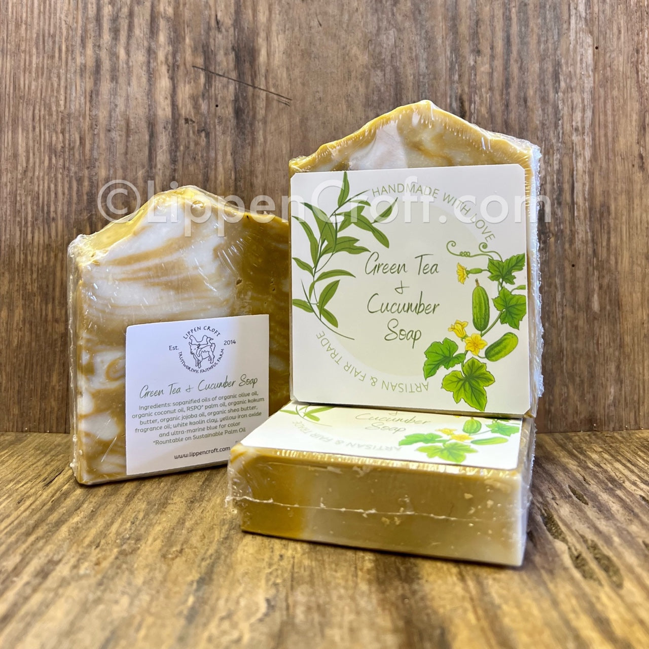 Green Tea & Cucumber Soap - vegan