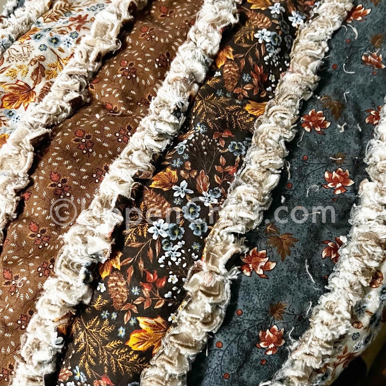 Fall Vibes Striped Rag Quilt