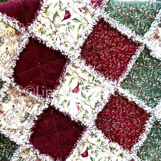 Merry Christmas Rag Quilt