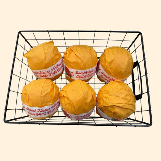 Sweet Nectar & Hibiscus Goat Milk Bath Bomb