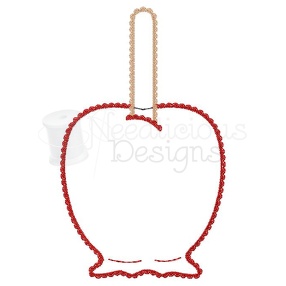 Candied-Caramel Apple Machine Applique Design