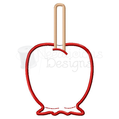 Candied-Caramel Apple Machine Applique Design