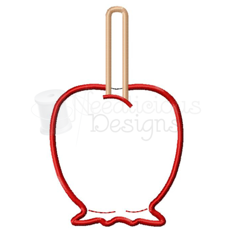 Candied-Caramel Apple Machine Applique Design
