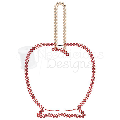 Candied-Caramel Apple Machine Applique Design
