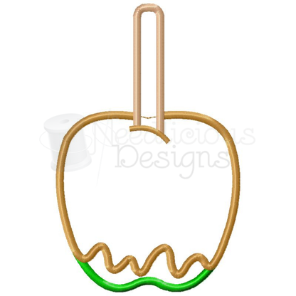 Candied-Caramel Apple Machine Applique Design