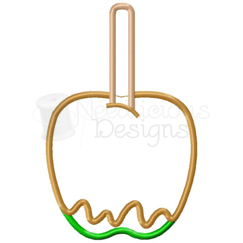 Candied-Caramel Apple Machine Applique Design